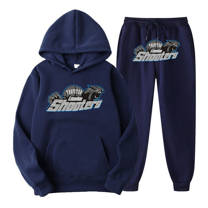 Dame's fritids hoodie og joggersæt med urban sportsdesign Skovae