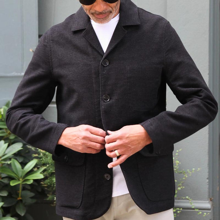 Herrer elegant linned blazer med multiple lommer Stilla