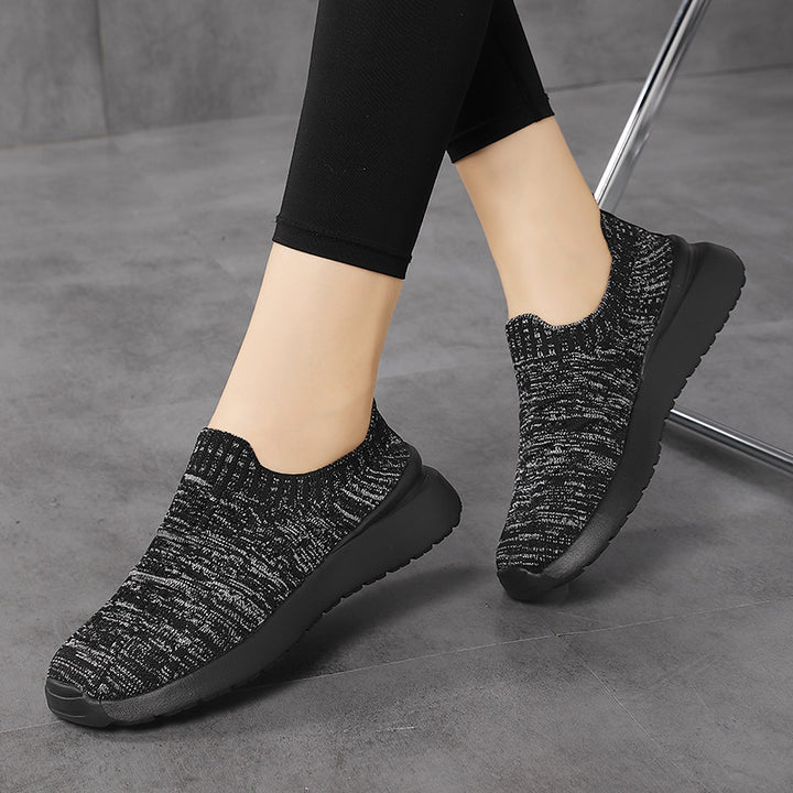 Dame Åndbare Strik Slip-On Sneakers Stilla