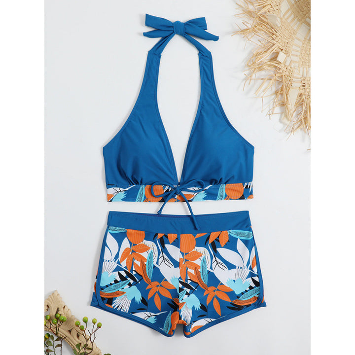 Dame Højskåret Bikini med blomsterprint detaljer og legende rygbeskyttelse Stilla