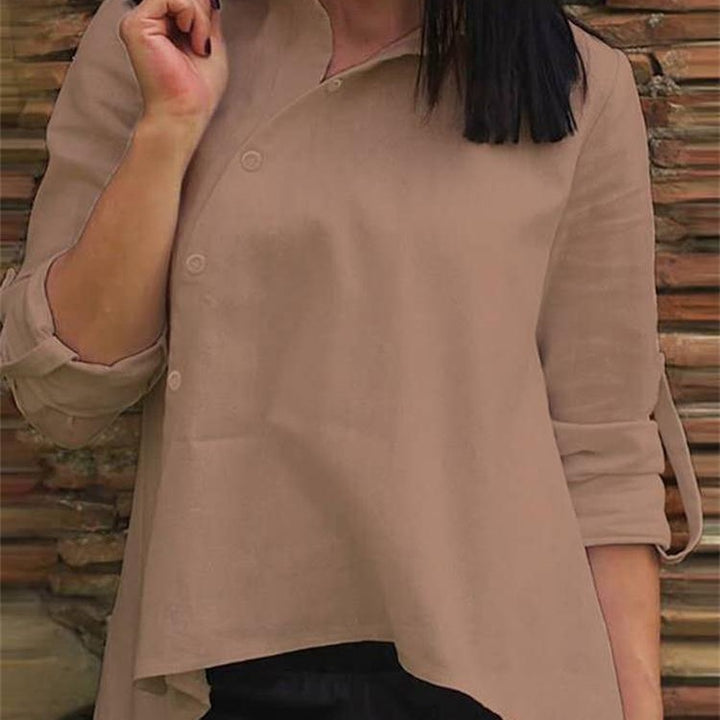 Damer afslappet bluse med asymmetrisk snit Stilla