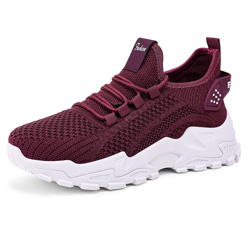 Dame Sporty fritidssneakers med åndbar netstruktur og dæmpende sål Stilla