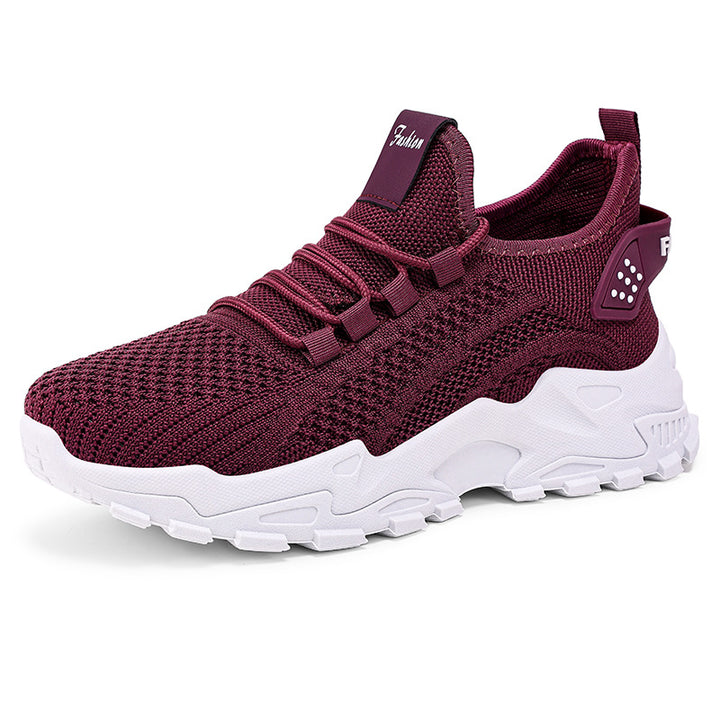 Dame Sporty fritidssneakers med åndbar netstruktur og dæmpende sål Stilla
