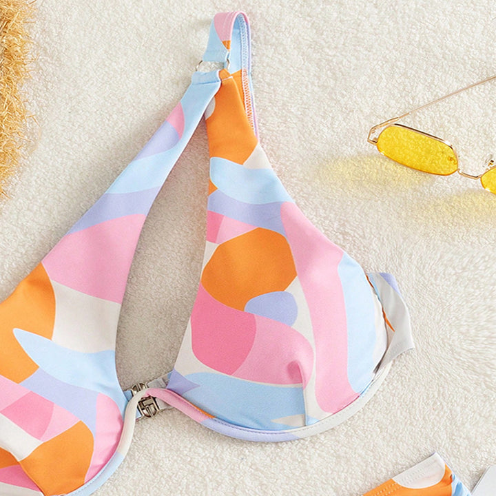Dame Modebikini med asymmetrisk top Skovae