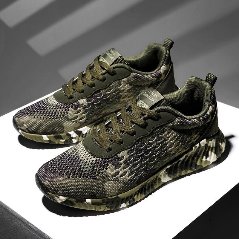 Herrer Stilfulde Camo Sport Sneakers Stilla