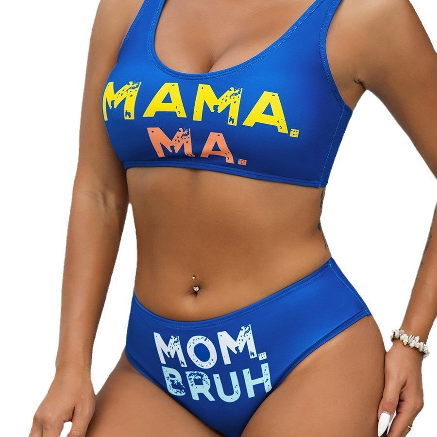 Dame Bikinisæt med trendy statement-design Stilla
