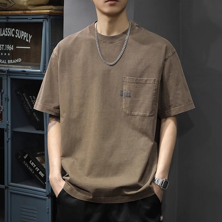 Herre Fritids Pocket T-Shirt Stilla