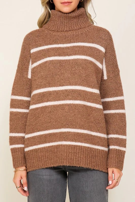 Dame Komfortabel Rullekrave Sweater Stilla