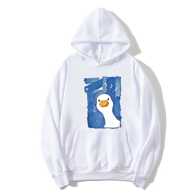 Kvinders hoodie med legende andemotiv Skovae 1772613013