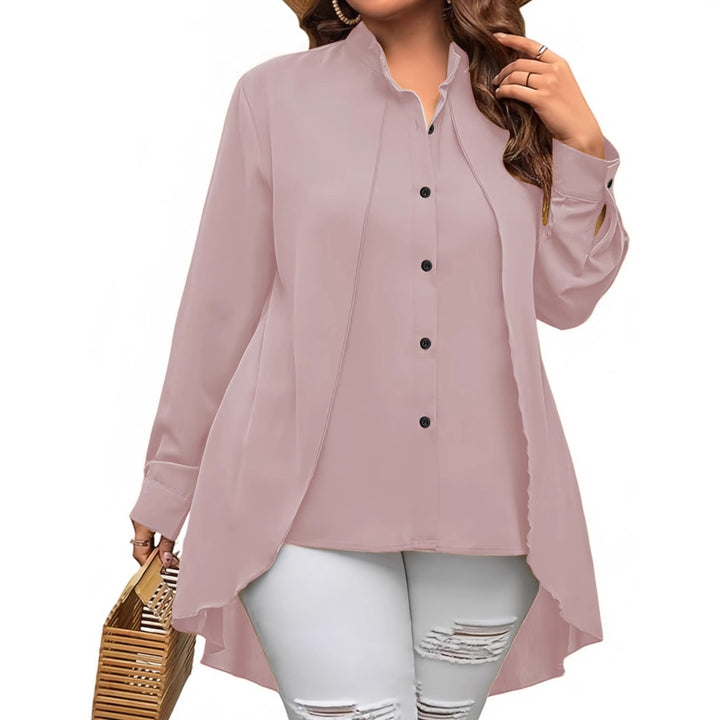 Dame Midi Blusejakke med asymmetrisk snit Stilla