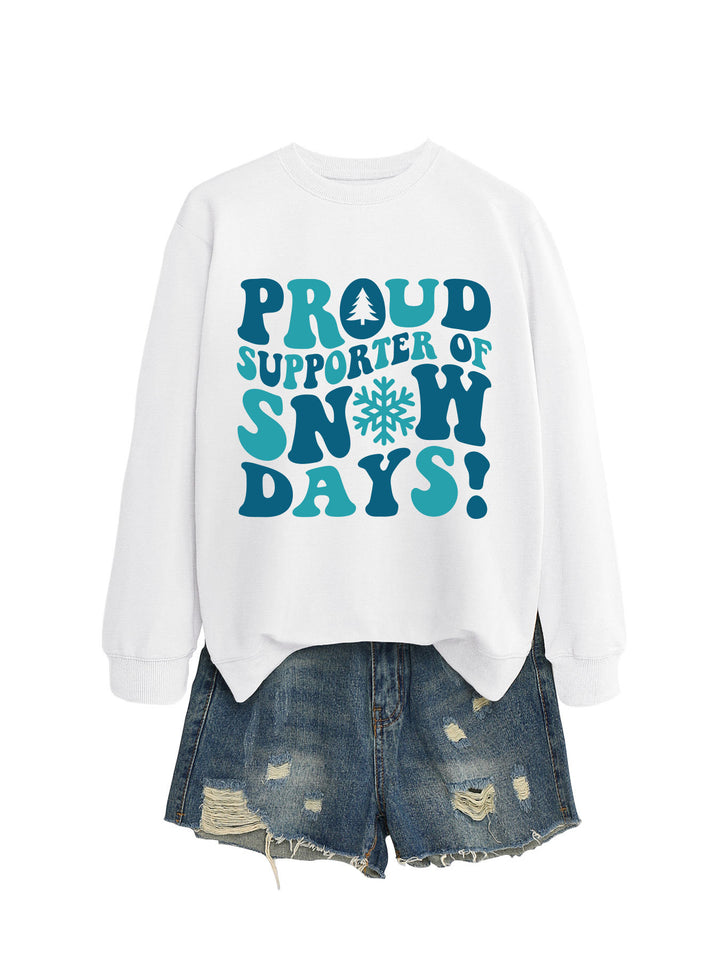 Kvinders sweatshirt med kreativt print og afslappet snit Stilla