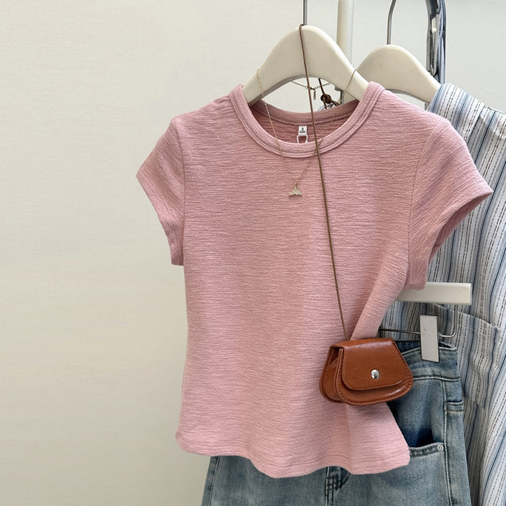 Dame Kortærmet Relaxed Fit Basic T-Shirt Stilla