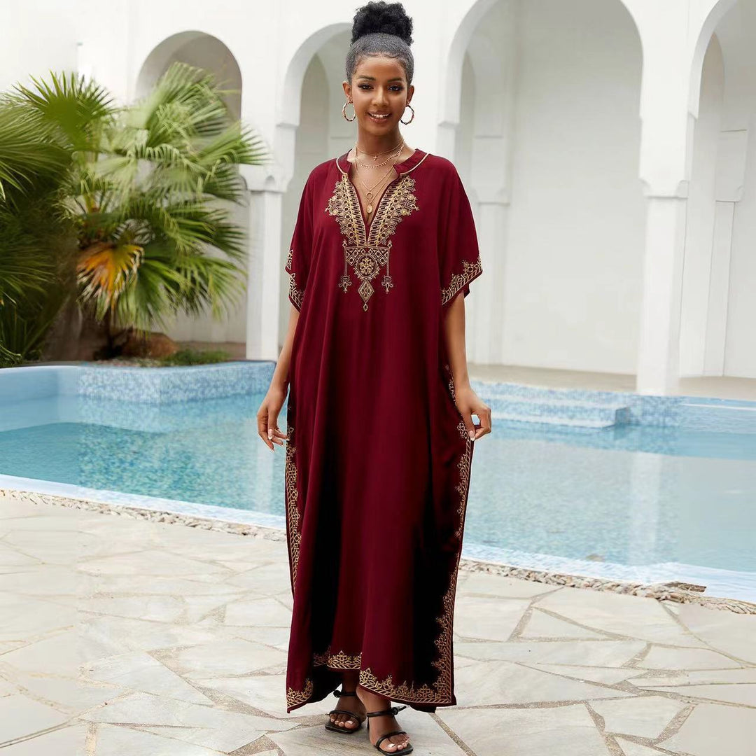 Dame Kaftan med filigran Boho-mønster Stilla