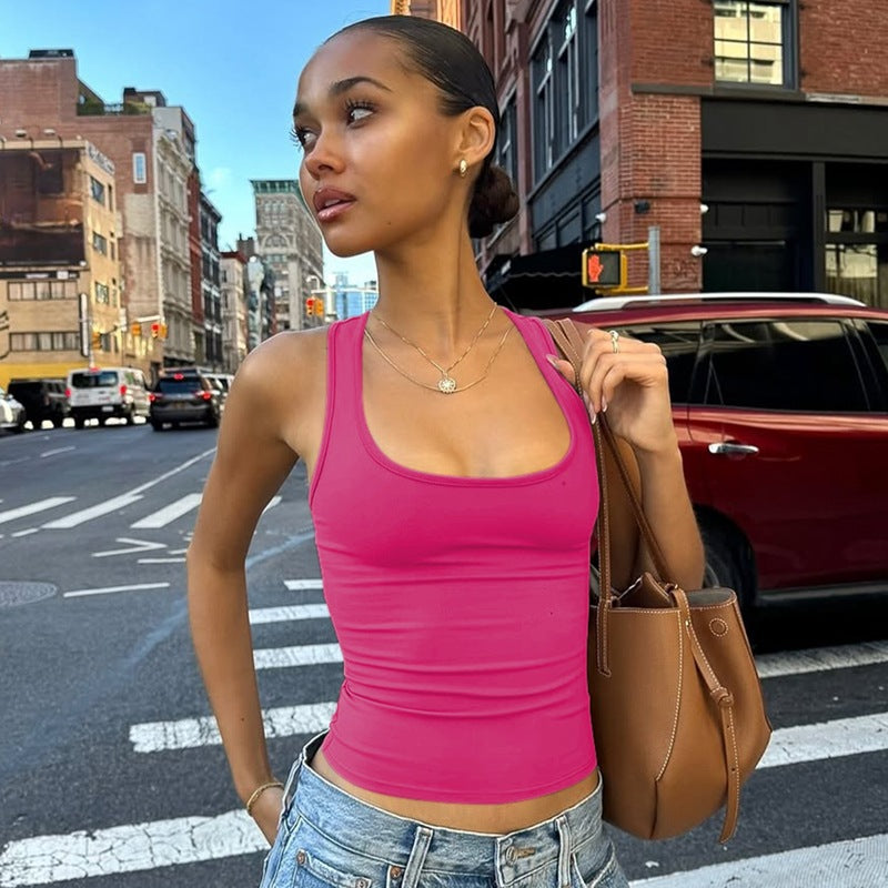 Dame Sporty tanktop med brede stropper Skovae
