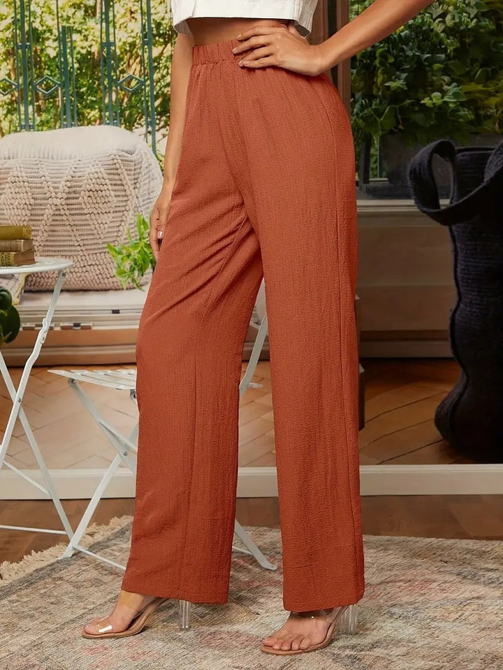 Dame elegant og luftig Palazzo-bukser Stilla