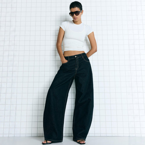 Dame Oversized Jeansjakke Skovae