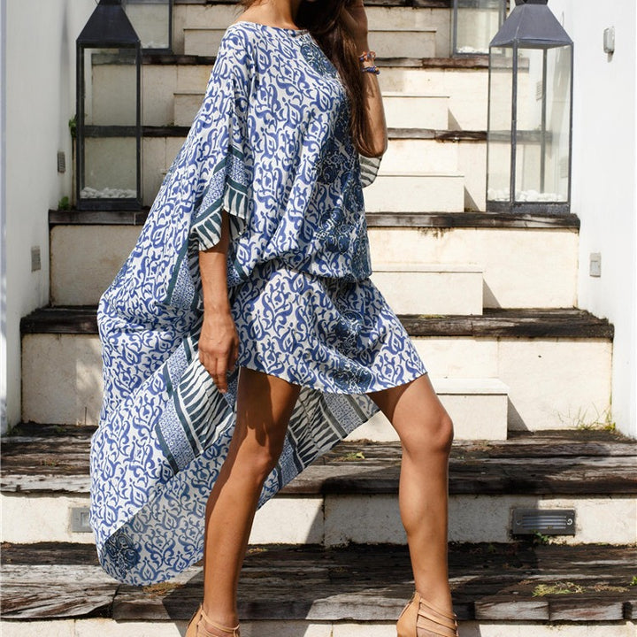 Dame Kaftan med kreative mønstre og elegant overdel Stilla