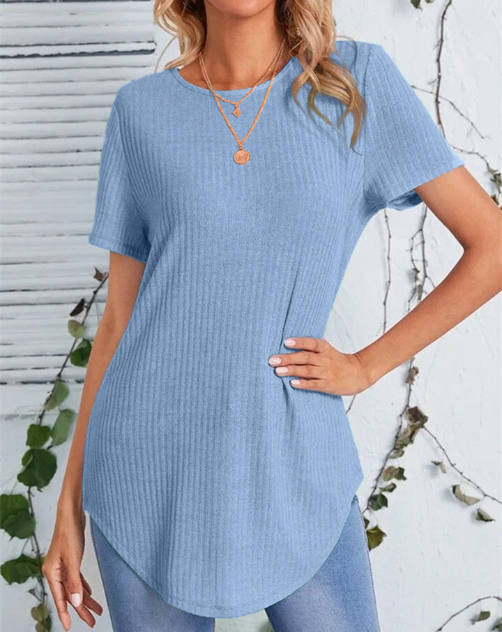 Dame Rib Langline T-Shirt Stilla