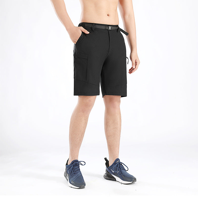 Herrer Multifunktionelle Outdoor-Shorts med elastisk talje og praktiske lommer Stilla