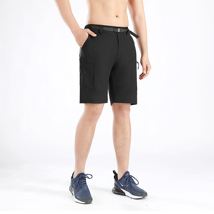 Herrer Multifunktionelle Outdoor-Shorts med elastisk talje og praktiske lommer Stilla