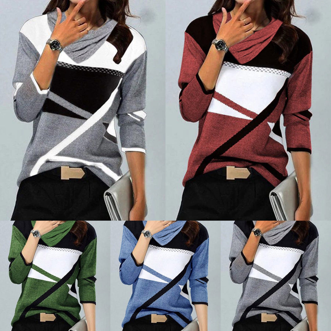 Stilla | Hot Print V-hals Langærmet T-shirt