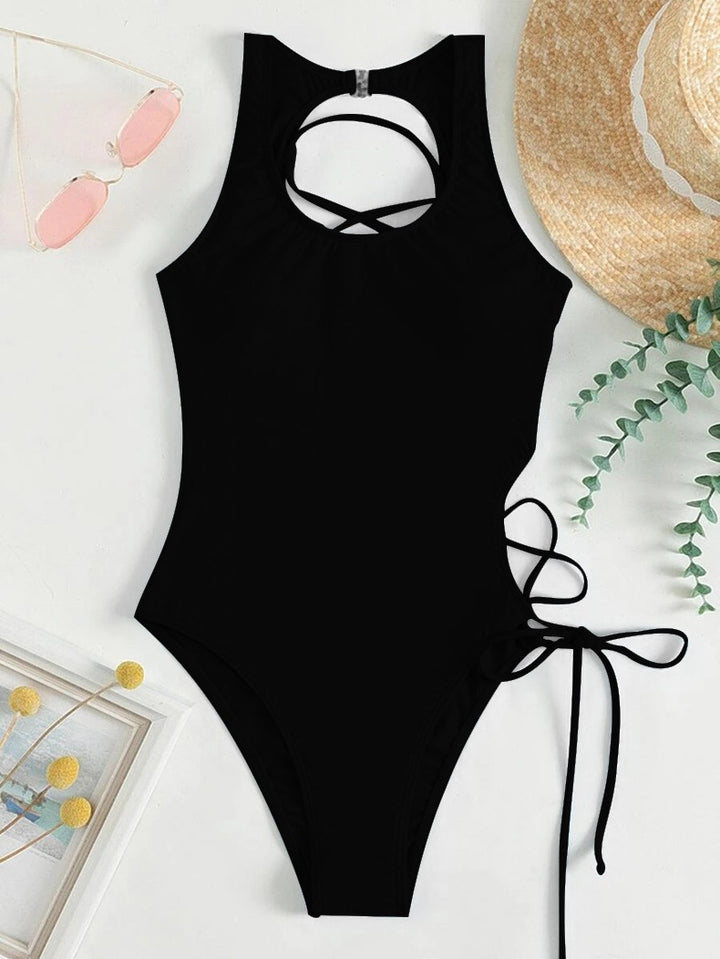 Dame one-piece badedragt med raffineret rygdesign Skovae