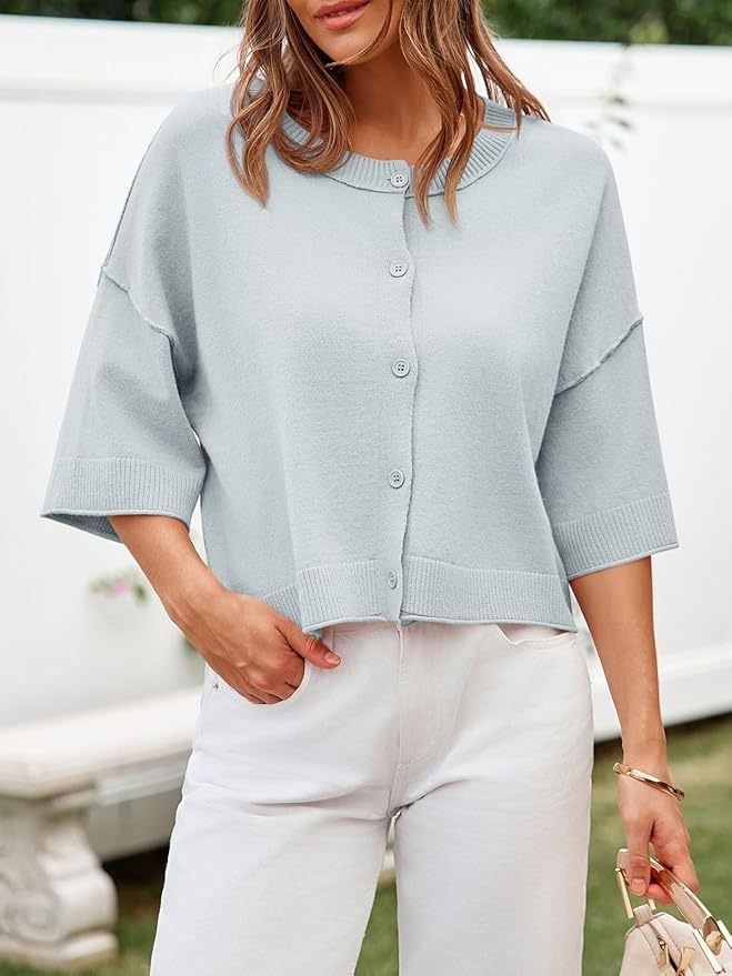 Dame strikjakke i afslappet oversized stil Stilla