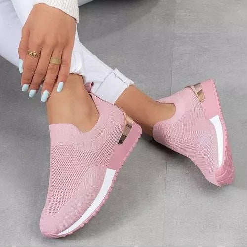 Dame Åndbare Slip-On Sportsko med fleksibel Sål Stilla