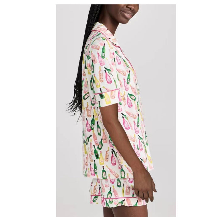 Dame pyjamasæt med moderigtigt design Skovae