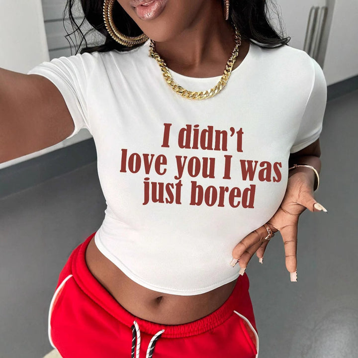 Dame T-Shirt med kreativt nøglehjerte-motiv og moderne print Skovae
