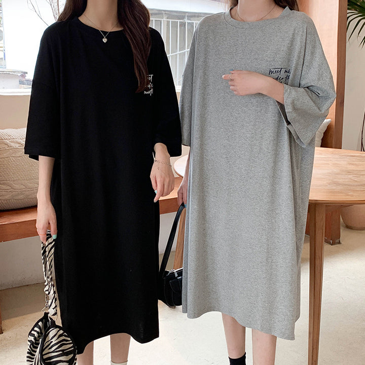 Femme Casual Oversized T-Shirt Kjole Stilla