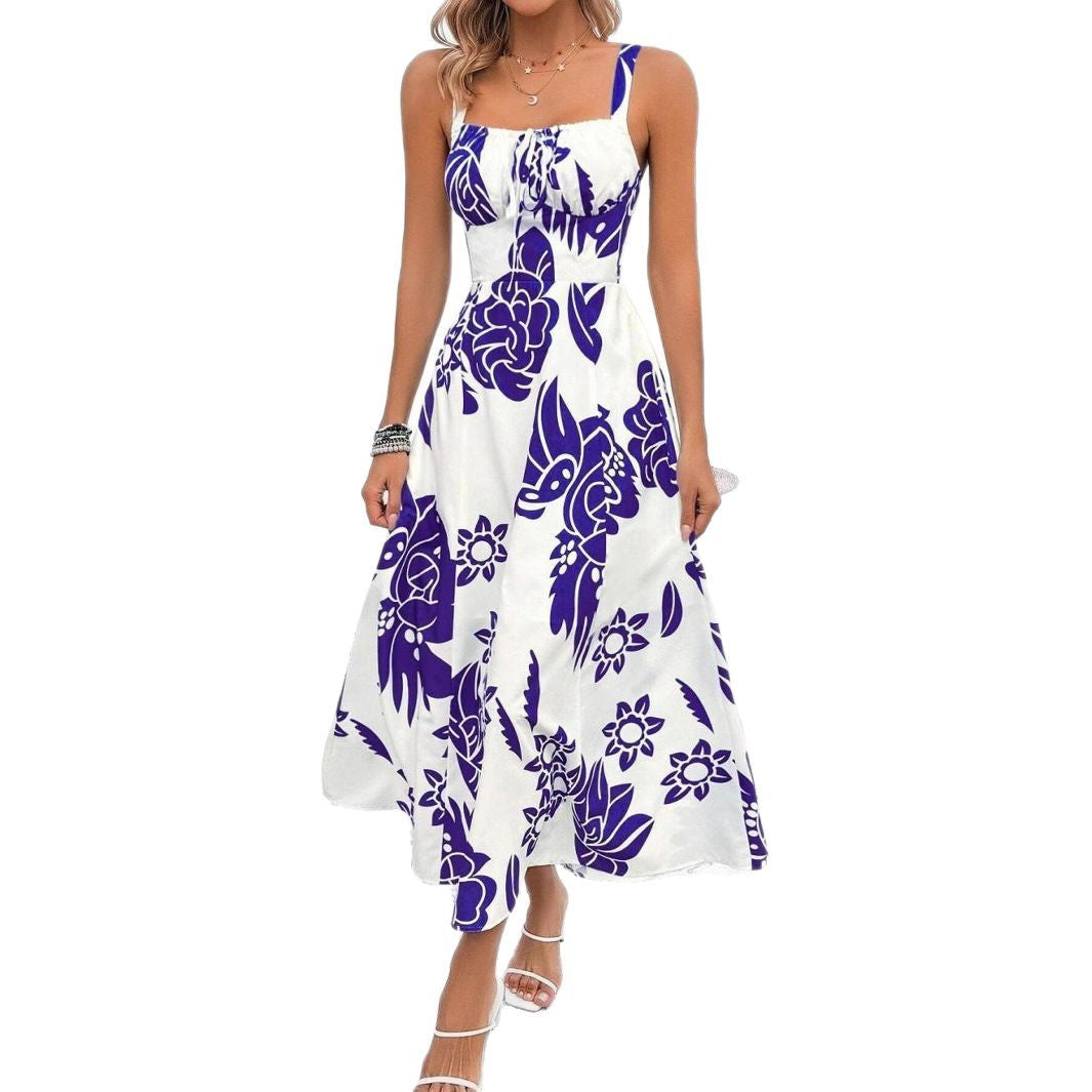 Dame Maxi Kjole med floral tryk Stilla