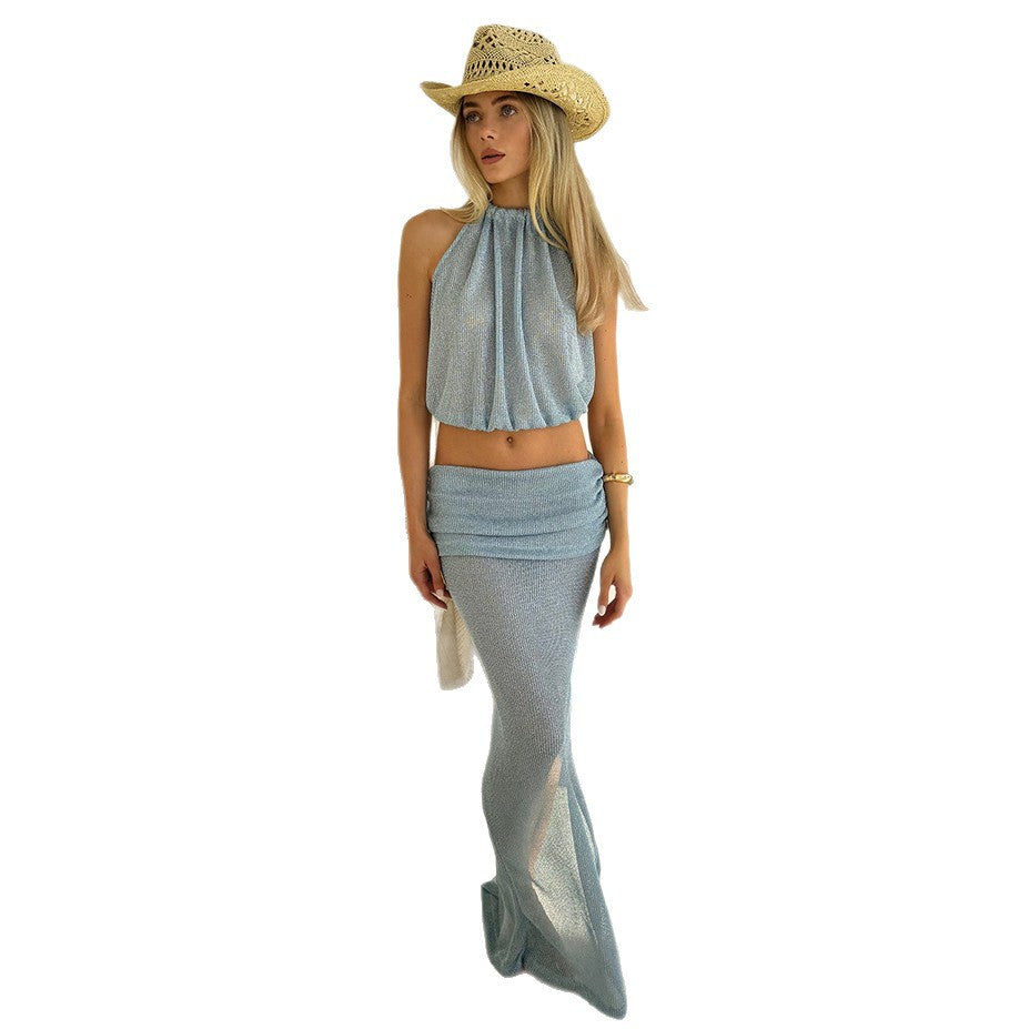 Dame Chic Halter-Nakke Strandset Stilla