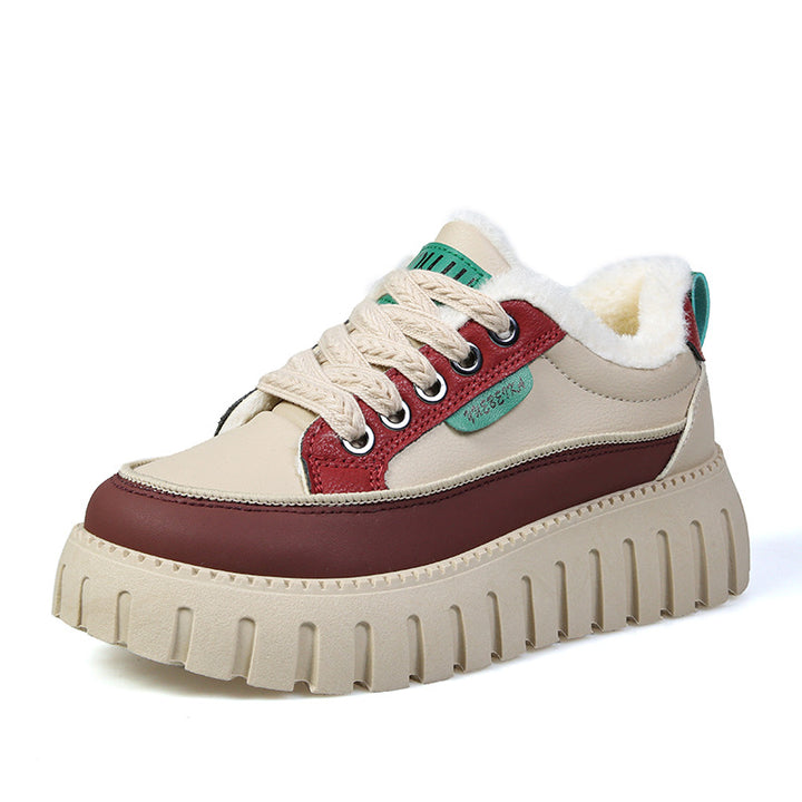 Dame Chunky Sneakers med varmt foer og skridsikker profilsål Stilla