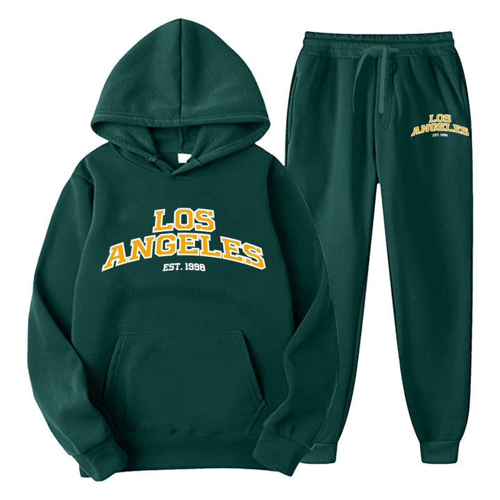 Kvindernes Sporty Hoodie og Joggingbukser Sæt Skovae