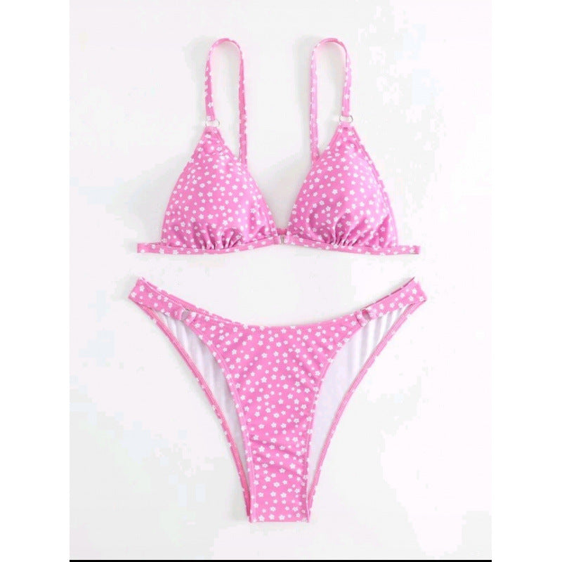 Dame triangle-bikini med legende mønster Skovae
