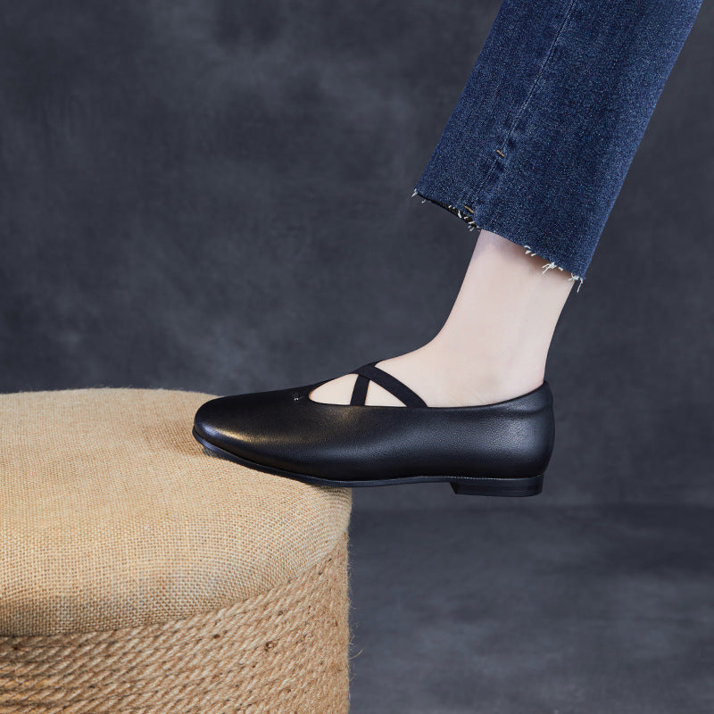 Dame Elegante Krydsstrop Ballerinas Stilla