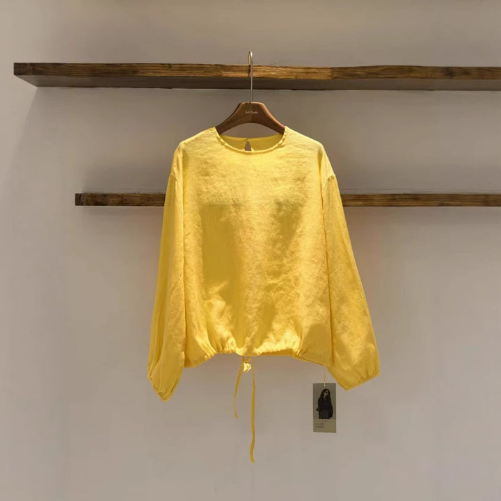 Dame Relaxed Fit Puff Ærme Bluse Stilla