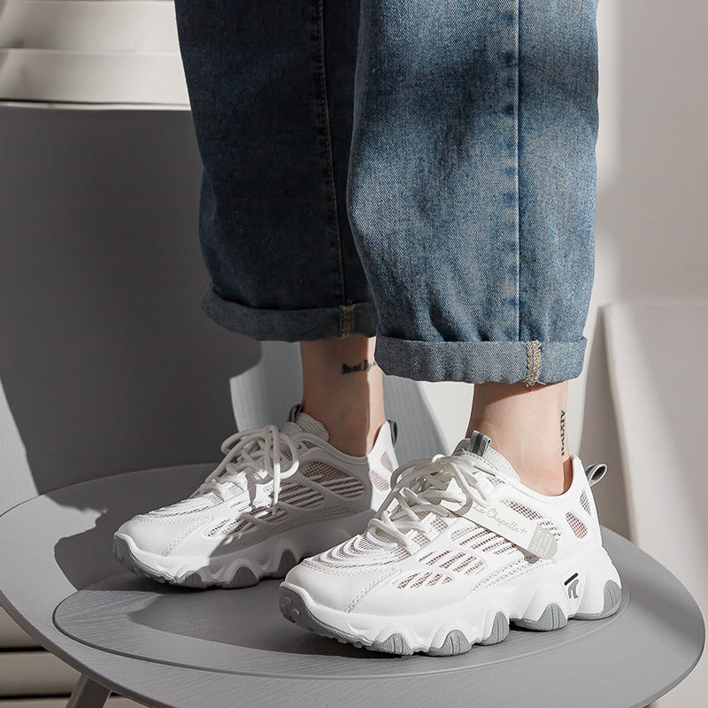 Dame Airy Performance Sneakers med åndbar mesh-overflade og støddæmpende sål Stilla