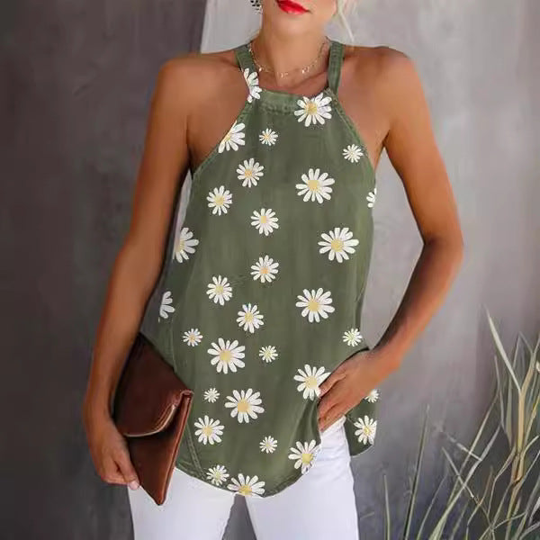 Damer Leopardmønster Halsbånd Tanktop Stilla
