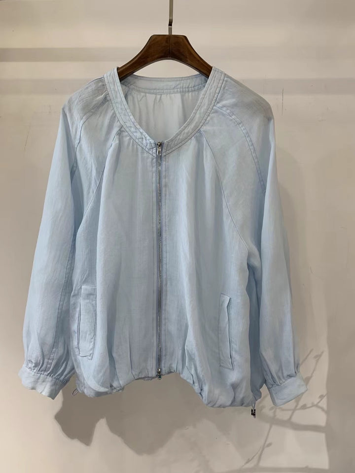 Damer Relaxed Fit Let Zip Jakke Stilla