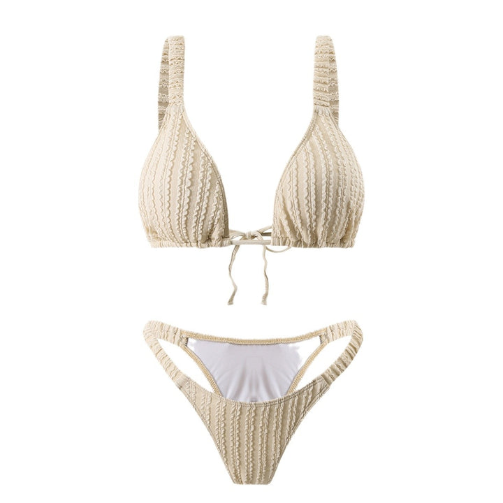 Dame struktureret Triangle Bikini Sæt Stilla 1750838709
