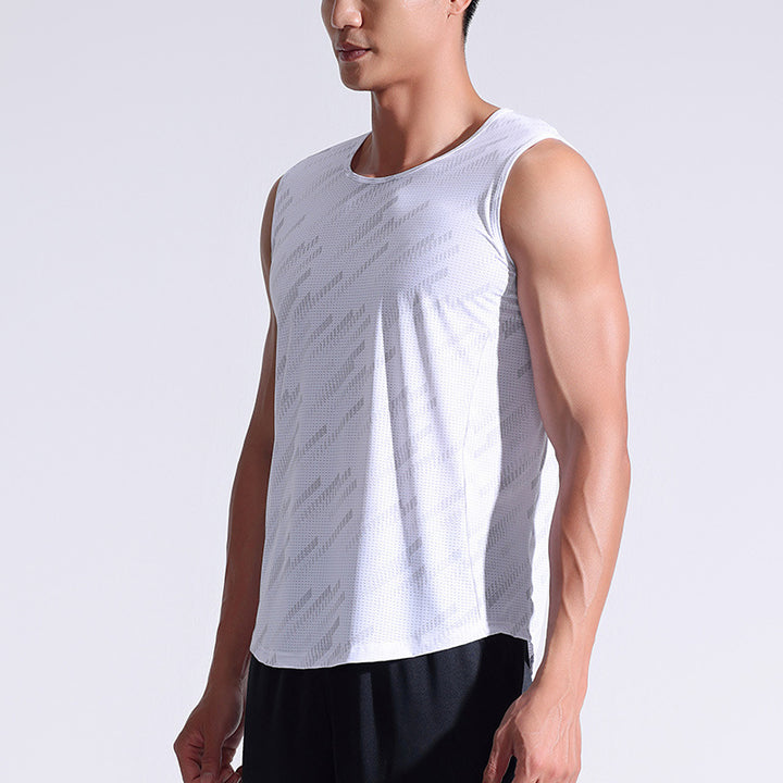 Herren Åndbar Trænings-Tanktop med fugtregulerende stof og innovativ Mesh-teknologi Stilla