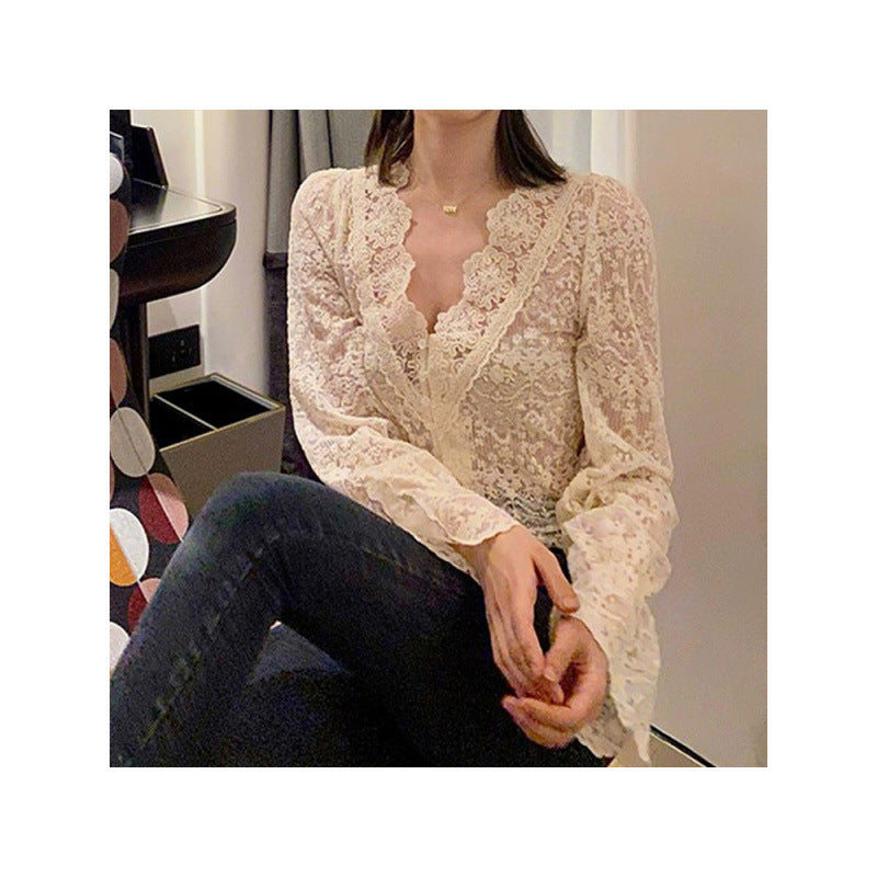 Femme Delicate Spidsoverlæg Bluse Stilla
