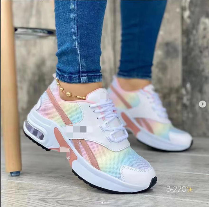 Damer sporty sneakers med støddæmpende sål og åndbart mesh-overflade Stilla