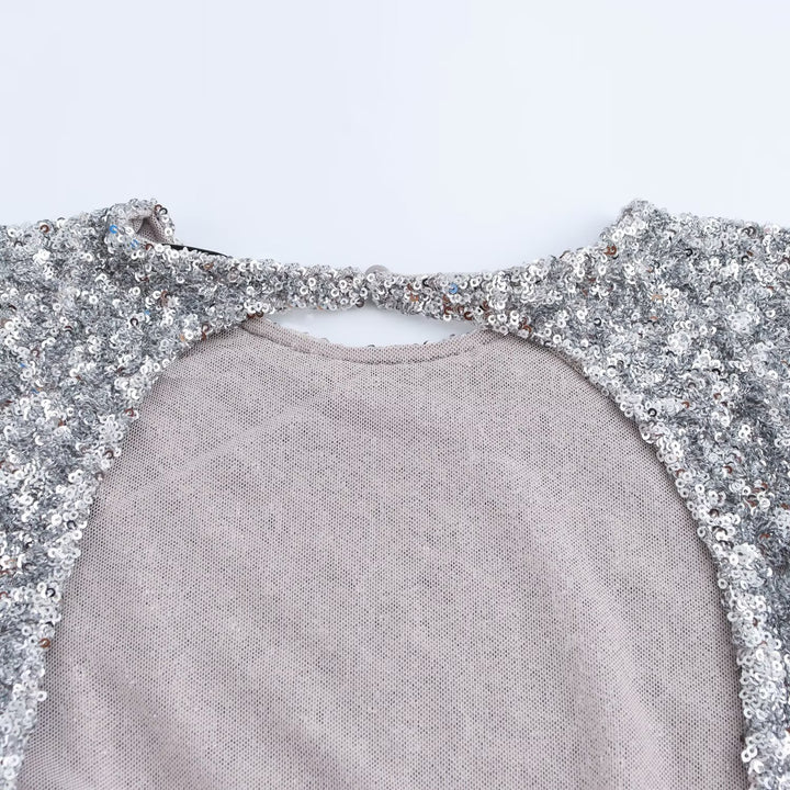 Femme Sparkling Langærmet Bodycon Kjole Stilla