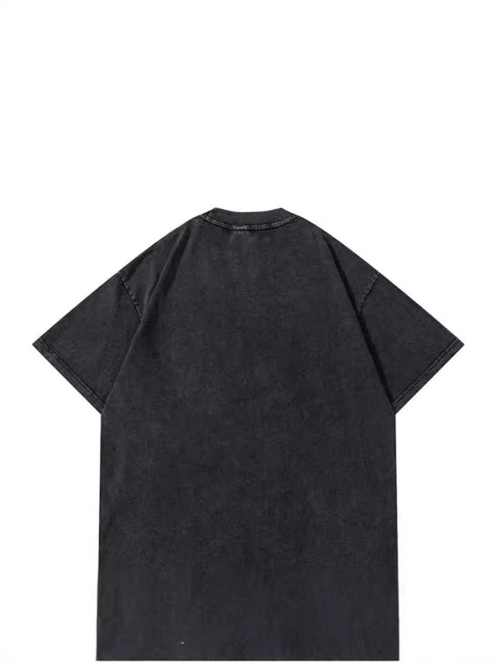 Dame T-shirt med unikt vintage grafisk design Stilla