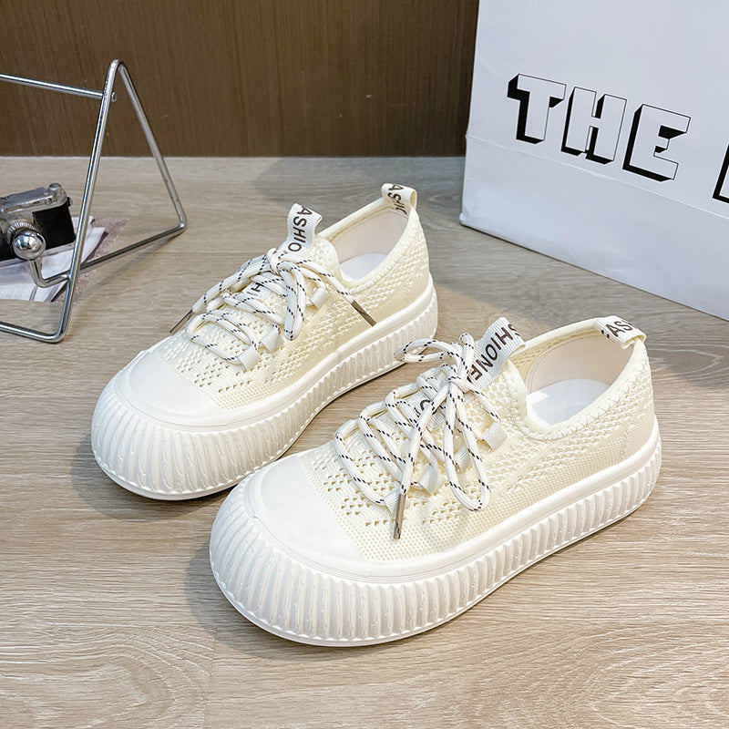 Dame Sneakers med unikt luftgennemtrængeligt strikdesign og komfortabel sål Stilla