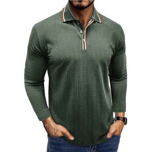 Herre Polo-Shirt med struktureret design og moderne krave Stilla