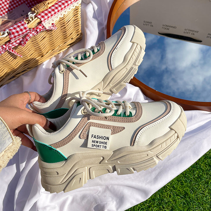 Dame Chunky Sneakers med åndbart overfladestruktur og stødabsorberende sål Stilla